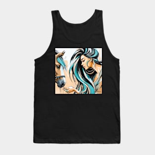 Queen and her horse by Charlotte VanRoss (cvanross ) Tank Top